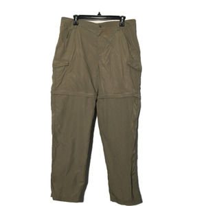Columbia Women's Tan Zip Off Khaki Tan Cargo Outdoor Pants Size Large